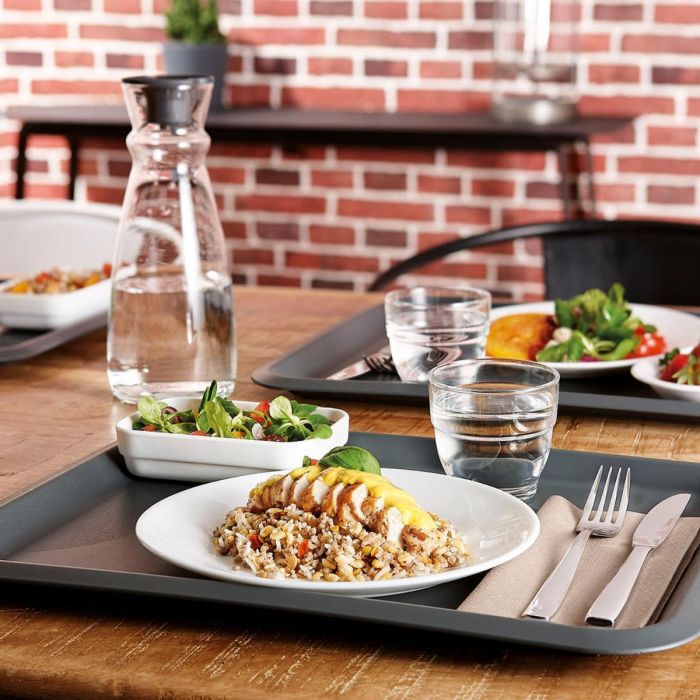 Arcoroc Set 6 Platos Llanos Restaurant Opal - Vidrio Templado Extra Resistente 23,5 cm Blanco - Apto Lavavajillas y Microondas 3