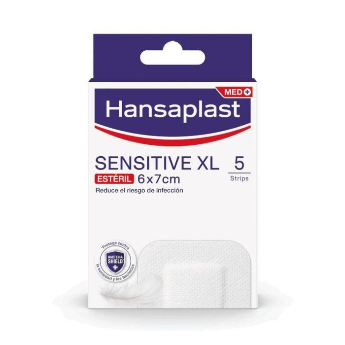Hansaplast HP SENSITIVE XL Apósitos Hipoalergénicos 6 x 7 cm 5 Unidades