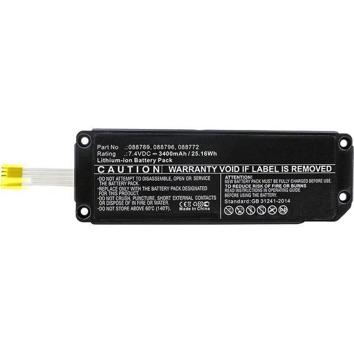 CoreParts Battery for Bose Speaker 25.16Wh Li-ion 7.4V 3400mAh Black, for Bose Soundlink Mini 2 CoreParts Battery for Bose Speaker 25.16Wh Li-ion 7.4V 3400mAh Black, for Bose Soundlink Mini 2