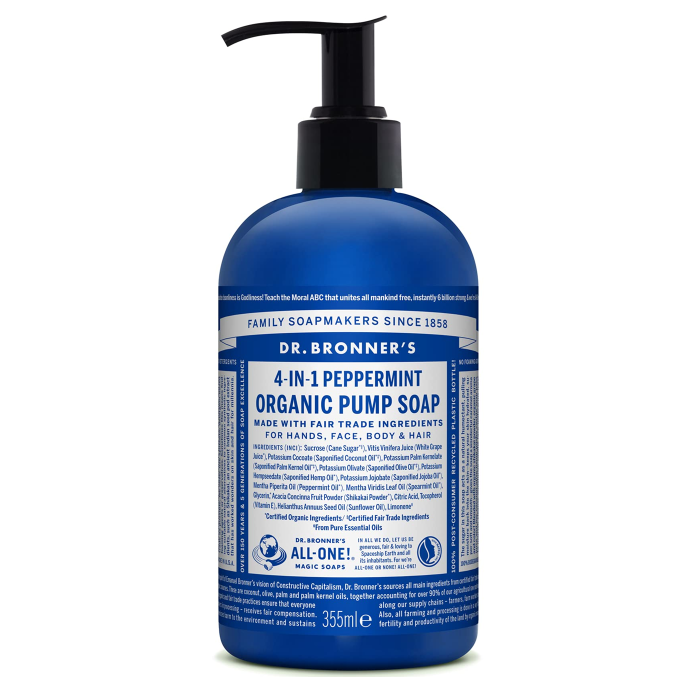 Dr Bronner'S Jabones De Azúcar Menta 355 mL