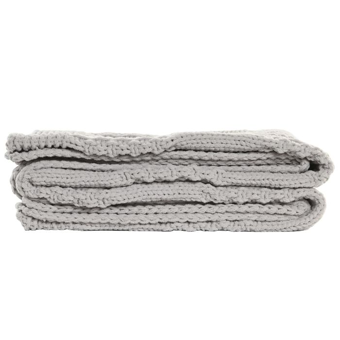 Manta Sofa Urban DKD Home Decor Gris Claro 170 x 130 cm (2 Unidades) 2