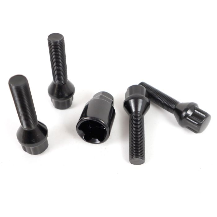 Omp Tornillos Antirrobo para Llantas M12x1.25 Cónico Largo 40-65 mm Llave 17-19 Negro Din 10.9 OMPS09851201 2