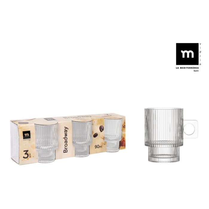 Juego de Tazas La Mediterránea Broadway 3 Piezas (24 Unidades) 1