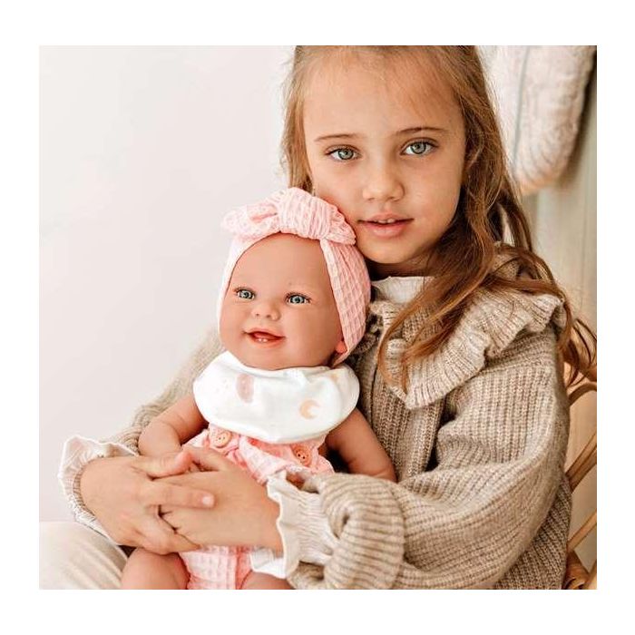Muñecas Arias Muñeca Zoe 42 cm Rosa c/Cambiador y Babero (Cuerpo Vinyl, Sexo Niña) 9