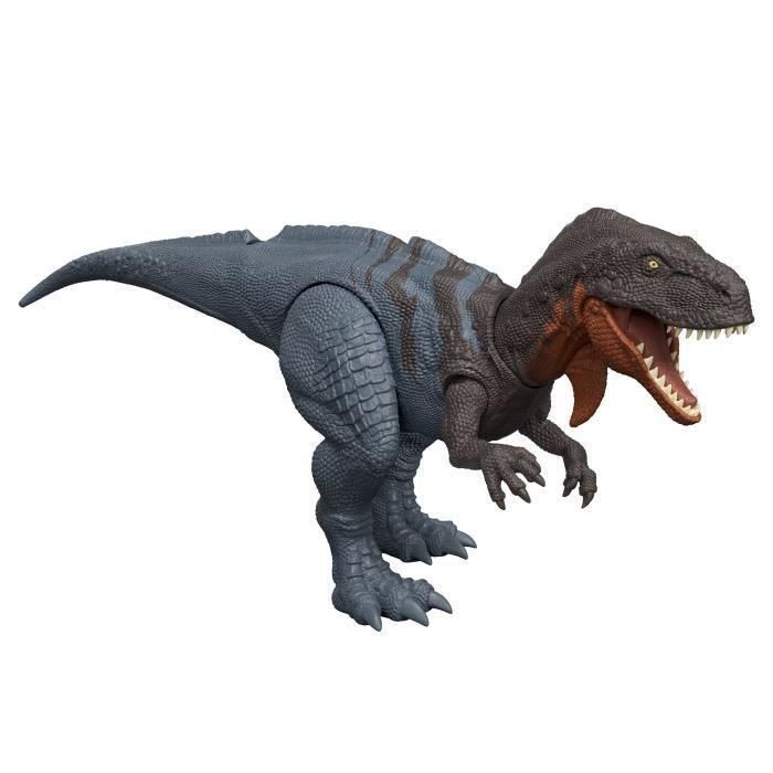 Jurassic World Jgb91 Dinosaurio Wild Roar Abelisaurus con Sonido y Ataque, Figura de Acción Rebirth para Niños +4 Años