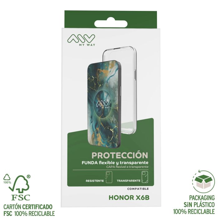 myway funda compatible con Honor X6B transparente 1 myway funda compatible con Honor X6B transparente 1