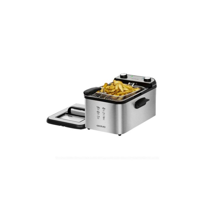 Cecotec CleanFry Infinity 3000 Freidora Eléctrica 3L 2400W, Filtro OilCleaner, Cubeta Lavavajillas, Temporizador, Acero Inoxidable 1 Cecotec CleanFry Infinity 3000 Freidora Eléctrica 3L 2400W, Filtro OilCleaner, Cubeta Lavavajillas, Temporizador, Acero Inoxidable 1
