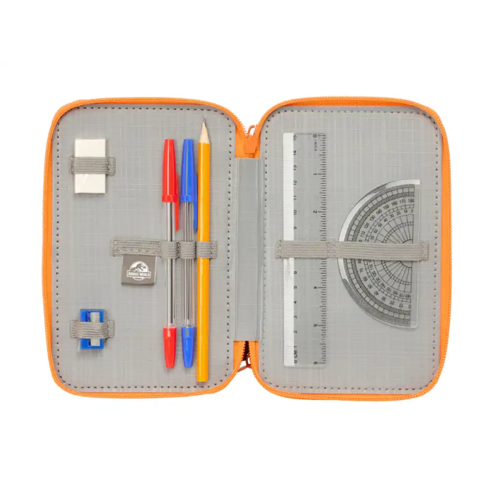 Safta Plumier Triple Jurassic World 37 Piezas 12,5x19,5x5,5cm 3