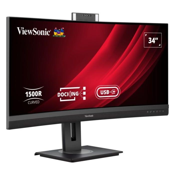 Viewsonic VG3457CV Monitor Curvo de 34" UWQHD (3440x1440) VA 100Hz 5ms con USB-C, HDMI, DisplayPort y LAN 1