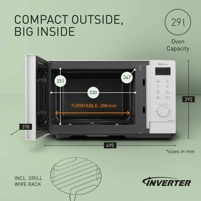 Microondas con Grill Panasonic NN-GD34QWEPG Blanco 10