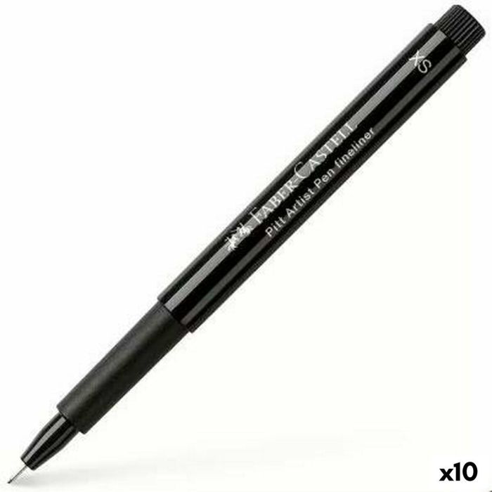 Rotulador permanente Faber-Castell Pitt Artist Rotulador permanente Negro (10 Unidades) Rotulador permanente Faber-Castell Pitt Artist Rotulador permanente Negro (10 Unidades)
