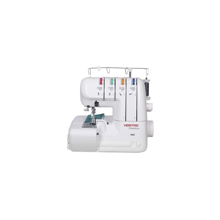 Veritas Elastica Overlock Máquina de Coser - Dobladillo, Corte y Costura en un Paso, Apta para Tejanos, Cuero y Tela de Abrigo