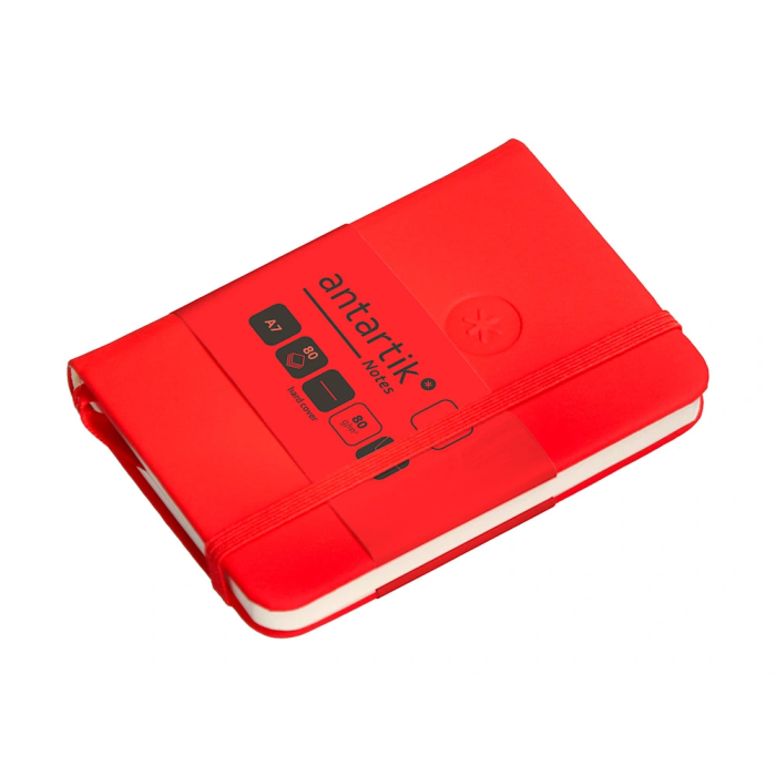 Antartik Cuaderno A7 Tapa Dura Hojas Lisas Rojo 80 Hojas 80gr FSC 5