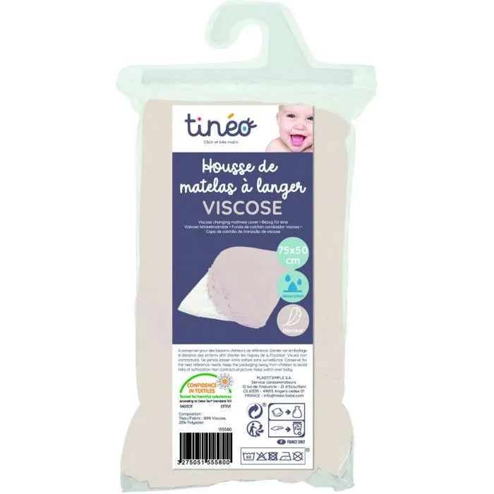 Tineo Funda Cambiador Bambú Viscosa para Bebé, Cómodo, Absorbente y Suave, 138 Caracteres 2