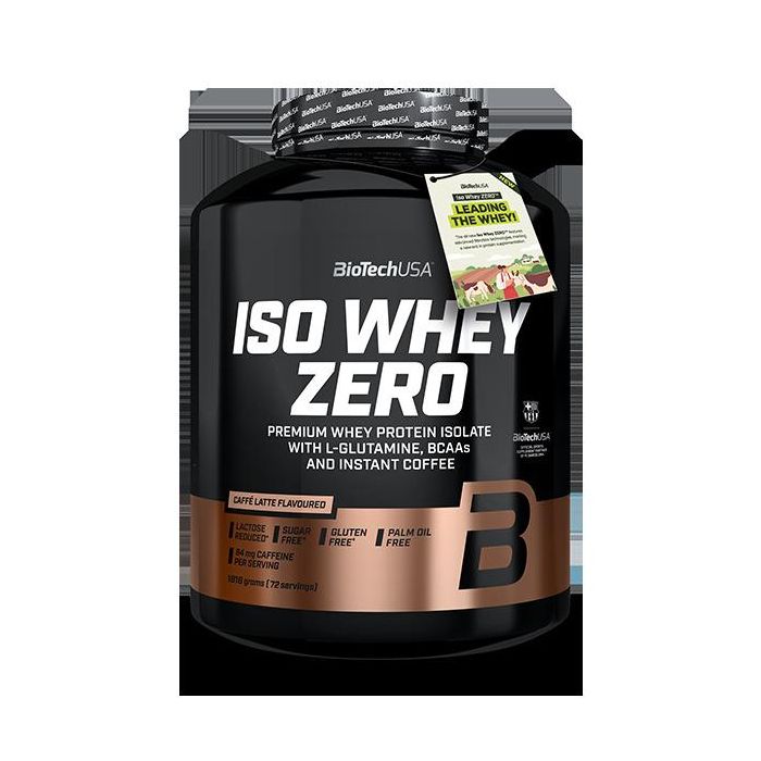 BIOTECHUSA Iso Whey Zero Proteína Aislada 1816G Sabor Caffe Latte