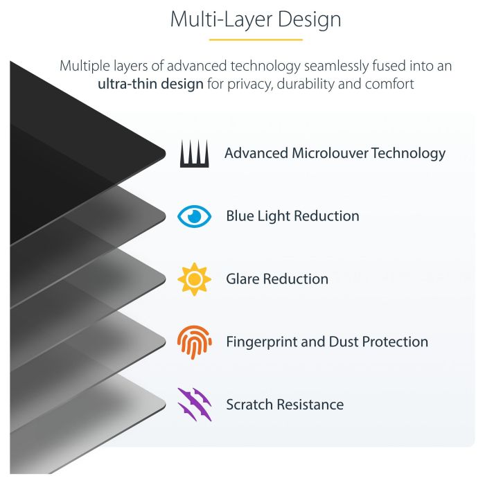 Soporte para Portátil Startech 13SP-PRIVACY-SCREEN Plástico 2