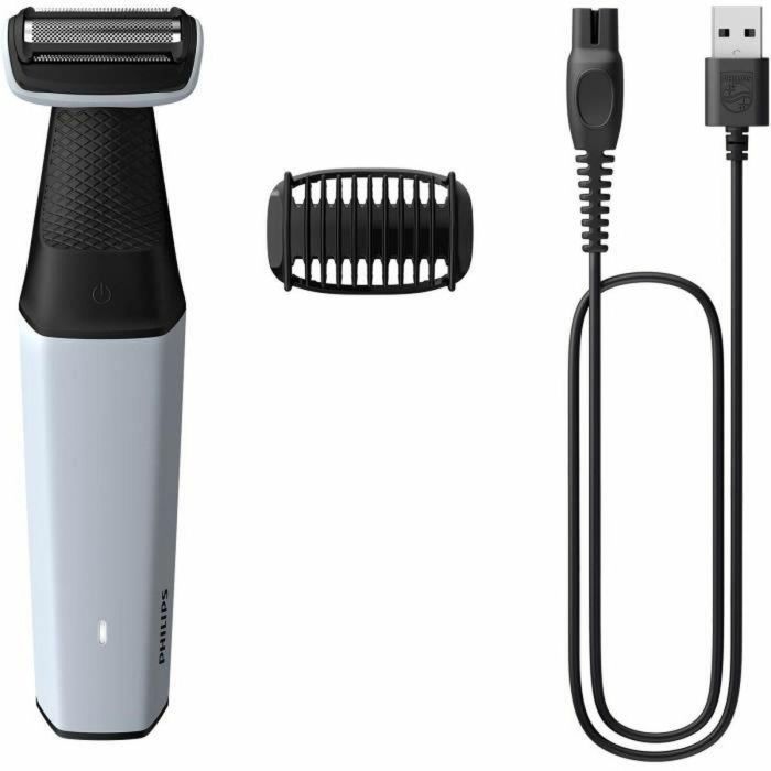 PHILIPS BG3007/01 Recortadora Corporal Serie 3000 – 40 min Autonomía – 1 Peine – Gris