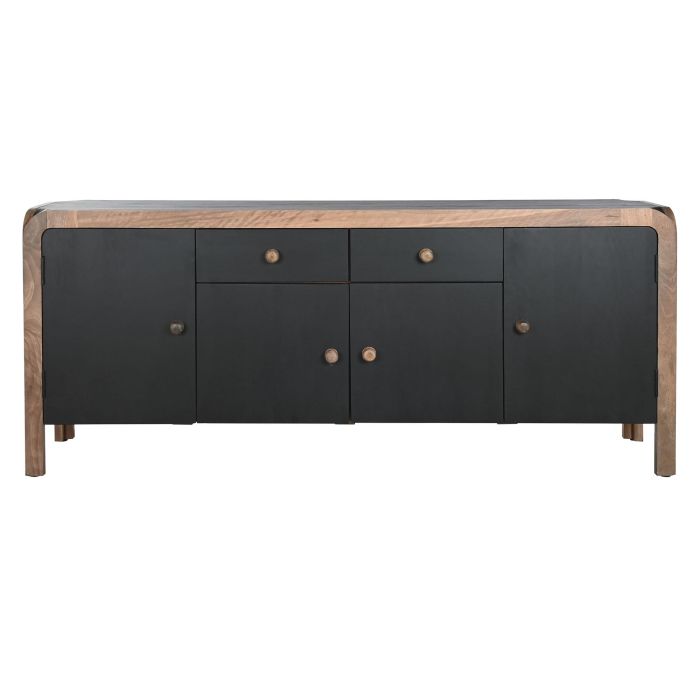 Aparador DKD Home Decor 177 x 38 x 75 cm Natural Negro Madera 7