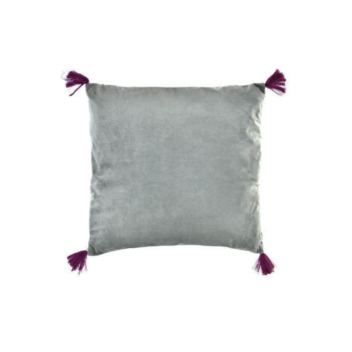 DKD Home Decor Cojín Shabby Poliéster 15x45x45 cm con Flecos y Cremallera (6 Unidades) Surtido 2