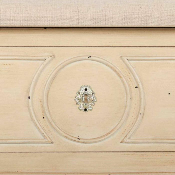 Banqueta Alexandra House Living Beige Esponja Madera de abeto 43 x 48 x 120 cm 2