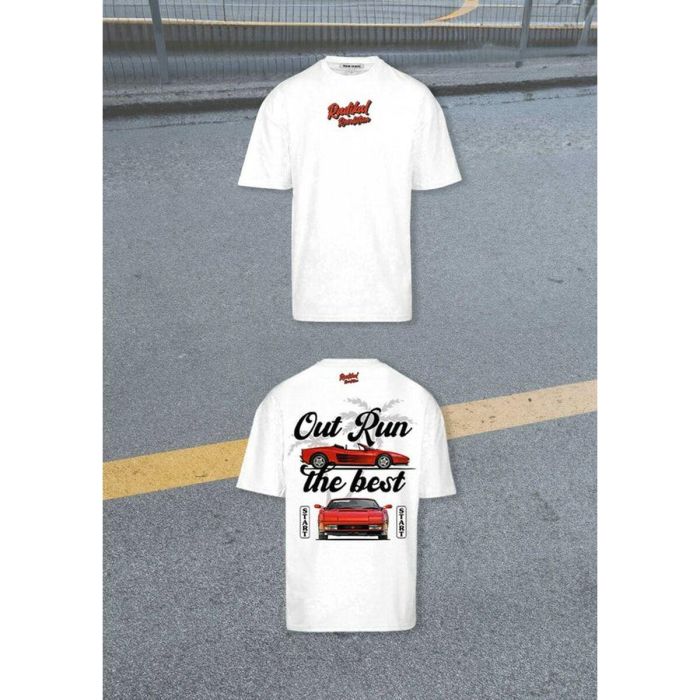 Radikal Revolution RKOUT203L Camiseta con diseño icónico Ferrari Testarossa del videojuego Out Run Blanca Talla L 2 Radikal Revolution RKOUT203L Camiseta con diseño icónico Ferrari Testarossa del videojuego Out Run Blanca Talla L 2