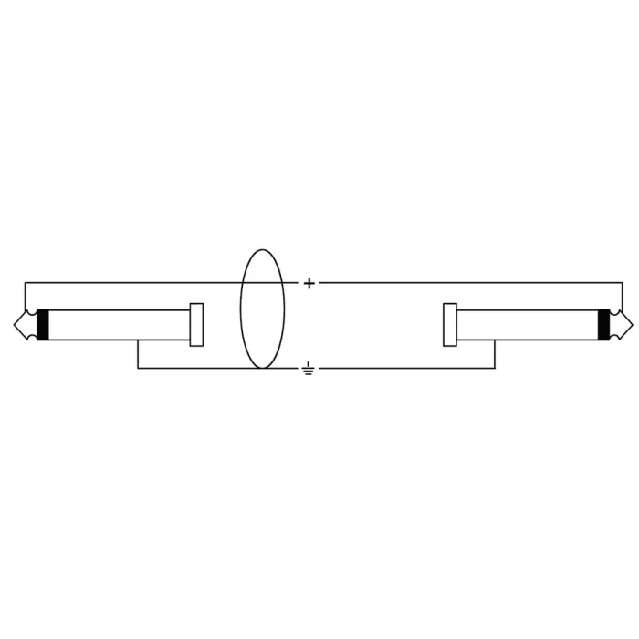 Cordial Cable de Guitarra Silent Jack Recto/Angulado 3 M
