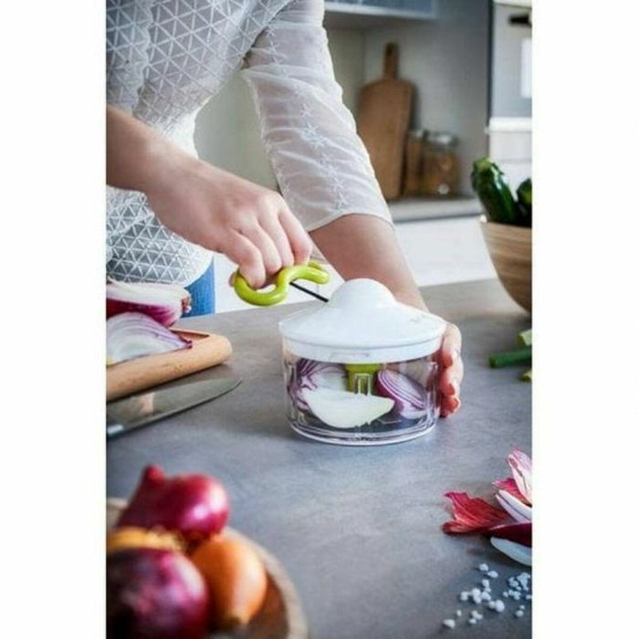 Mini Picadora Manual con Cuerda Tefal K1330404 Blanco Acero Inoxidable Plástico 30