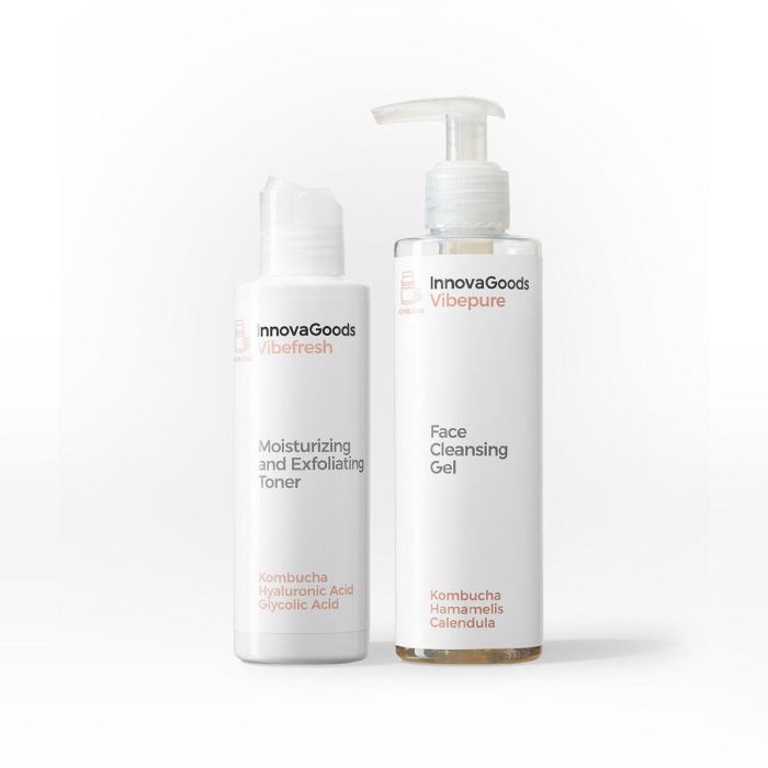 Pack Dúo de Limpieza Facial Kombucha InnovaGoods 1 Pack Dúo de Limpieza Facial Kombucha InnovaGoods 1
