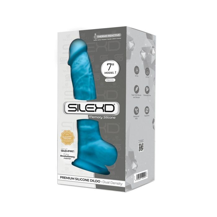 Consolador Realista Silexd Azul 1 Consolador Realista Silexd Azul 1