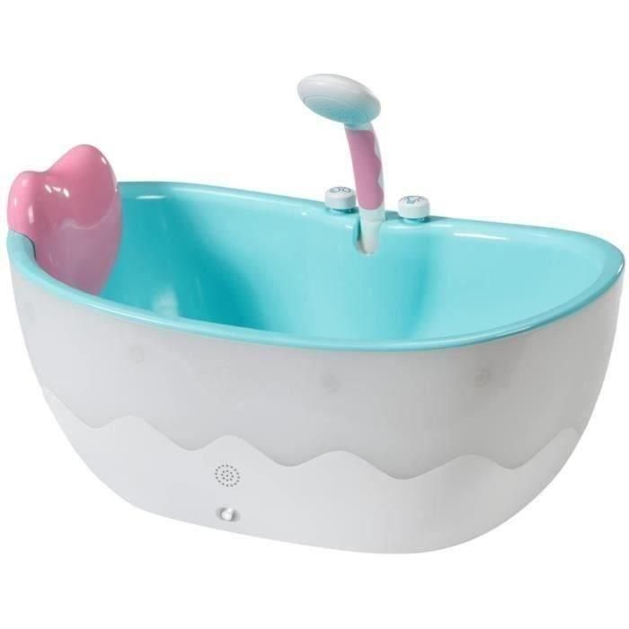 Baby Born Bañera de Baño Electrónica con Ducha, Patito Extraíble, Luces y Sonidos para Niños +3 Años, Azul y Gris 1