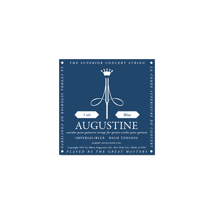 Augustine Cuerdas Clásica Nylon Transparente Entorchado Plata Tensión Alta