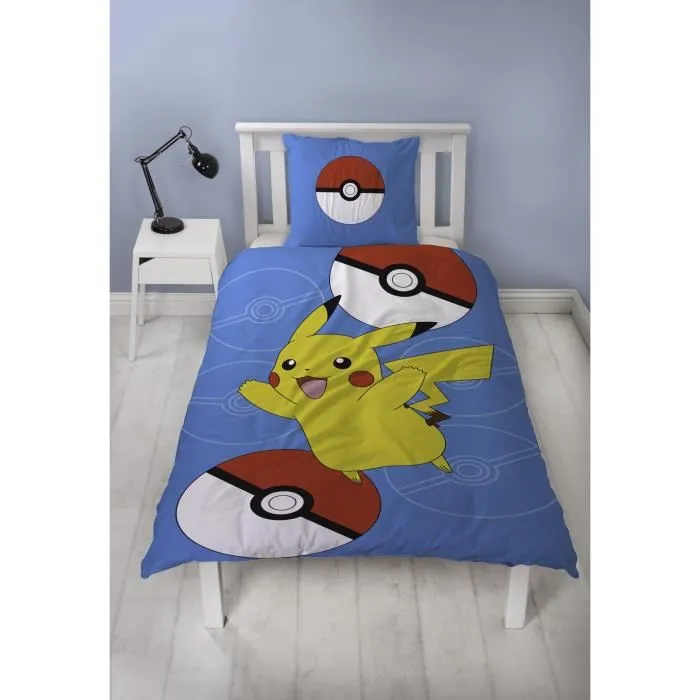 Pokemon Juego de Cama Pikachu III Microfibra Funda Nórdica 140x200 cm + Funda Almohada 63x63 cm 3