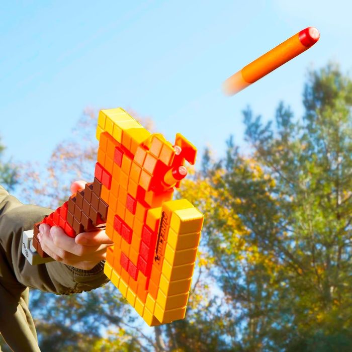 Hacha Lanzadardos Nerf Minecraft 5 F8953 Hasbro 3 Hacha Lanzadardos Nerf Minecraft 5 F8953 Hasbro 3