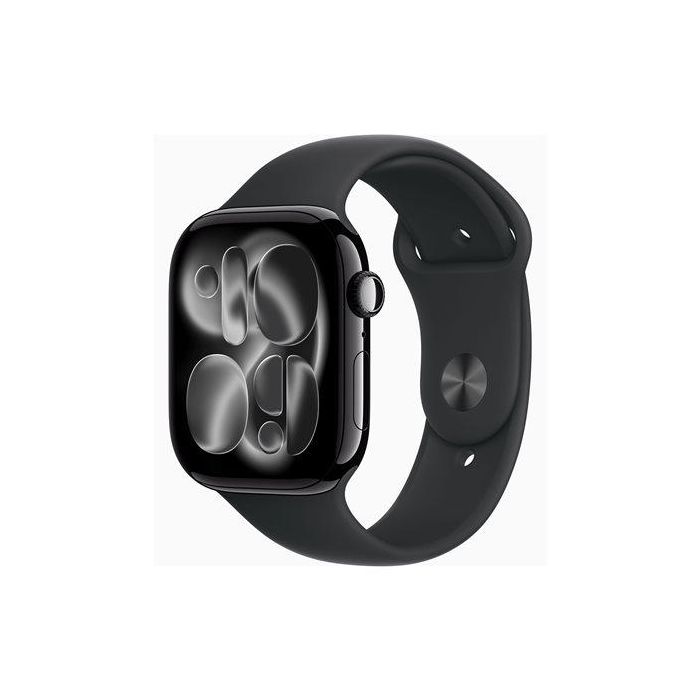 Apple Watch Series 11 GPS 46mm Negro Azabache con Correa Deportiva Negra S/M MEUW4QL/A 1