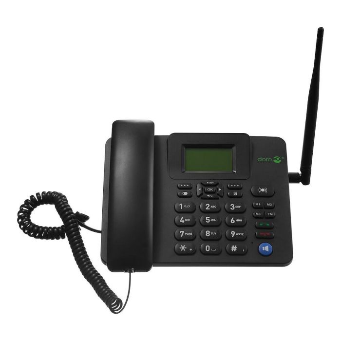 Doro Teléfono IP GSM 4100H Negro Terminal con conexión por cable con Botones y Pantalla LCD 128 x 64 Pixeles 3