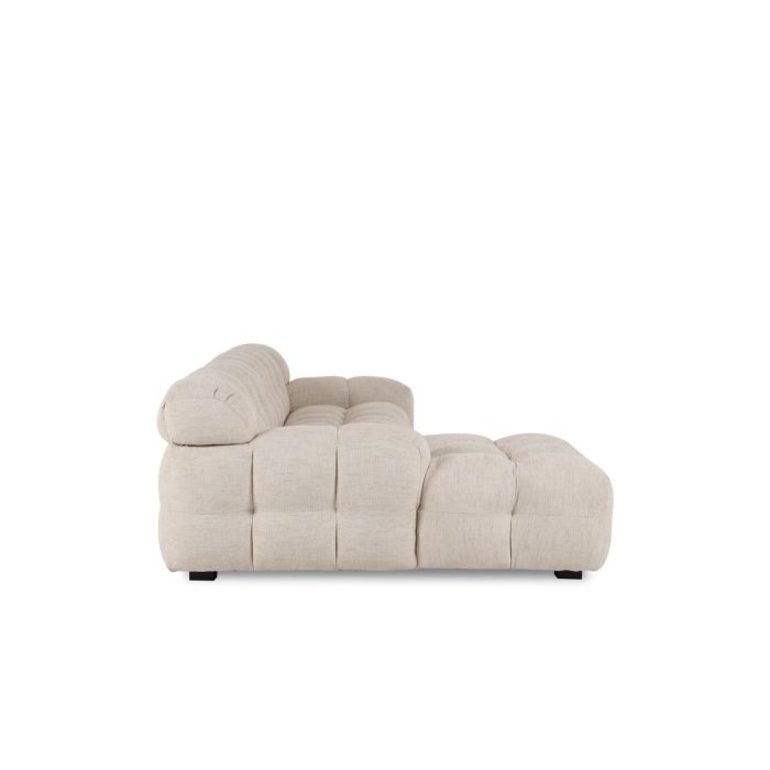DKD Home Decor 2c24 Sofá Chaiselongue de Poliéster Color Beige - Dimensiones: 272 cm Ancho x 168 cm Fondo x 76 cm Alto 2
