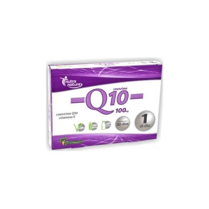 PINISAN Coenzima Q10 100mg 30 Cápsulas. Suplemento Energético para Corazón y Músculos, Apto para Veganos