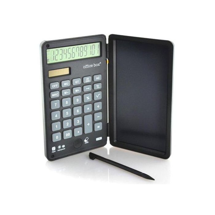 Calculadora Sobremesa Office Box Notas Dual Power 12 Digitos Negro