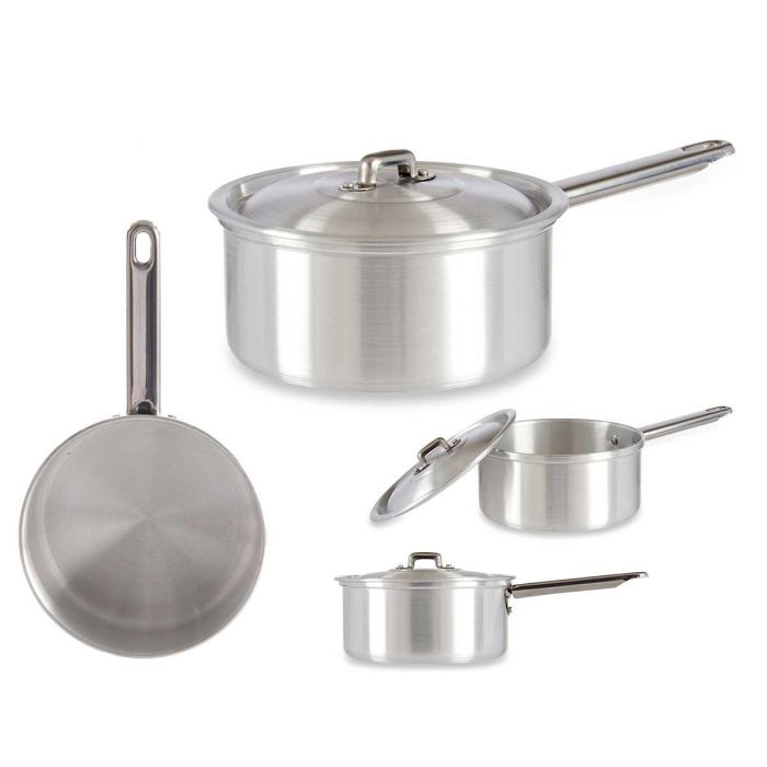 Cazo de Aluminio Kinvara con Tapa 16 cm, 1.5 L - Apto Gas, Horno y Lavavajillas (10 Unidades) Cazo de Aluminio Kinvara con Tapa 16 cm, 1.5 L - Apto Gas, Horno y Lavavajillas (10 Unidades)