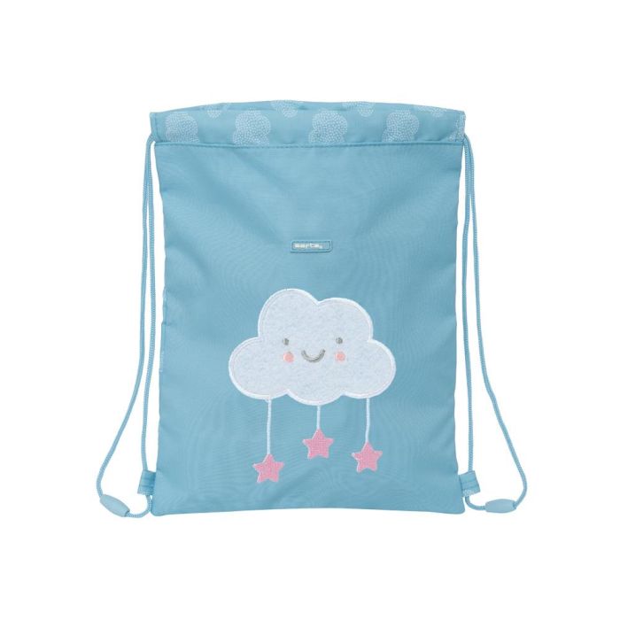 Bolsa Mochila con Cuerdas Safta Nube Azul 26 x 34 x 1 cm