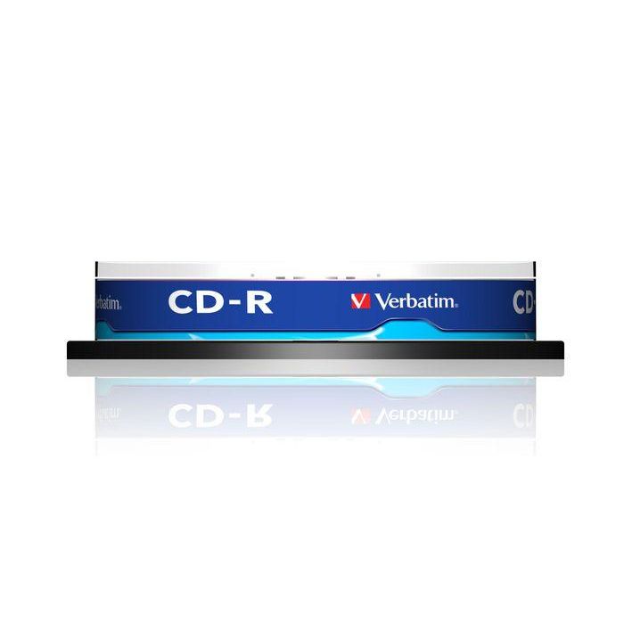 Verbatim CD-R, 700MB, 52X, Pack 10 Unidades Spindle, Superficie Extra Protection 1