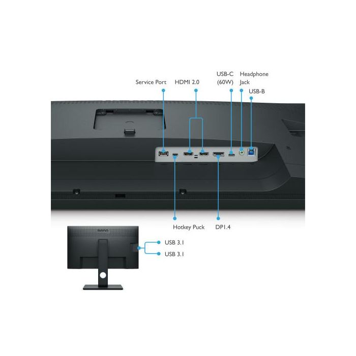 Benq SW321C 9H.LJ1LB.QBE Monitor 32" 4K UHD LED Gris 2