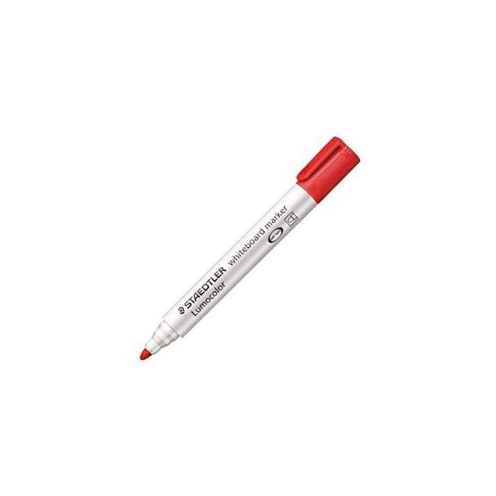 Staedtler Rotulador Pizarra Blanca Lumocolor 351-2 Punta Redonda Rojo (10 Unidades) (10 Unidades)