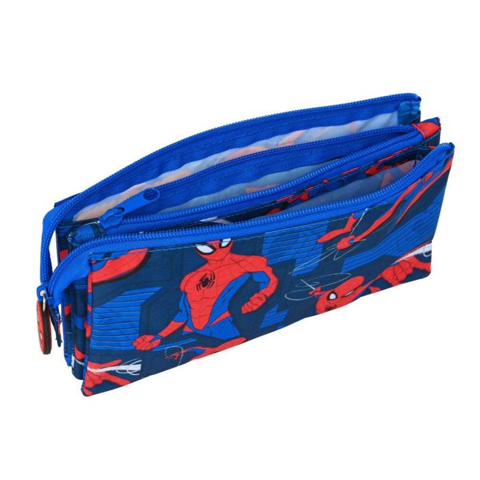 Estuche Escolar Spiderman Great power 22 x 12 x 3 cm Azul Rojo 2 Estuche Escolar Spiderman Great power 22 x 12 x 3 cm Azul Rojo 2
