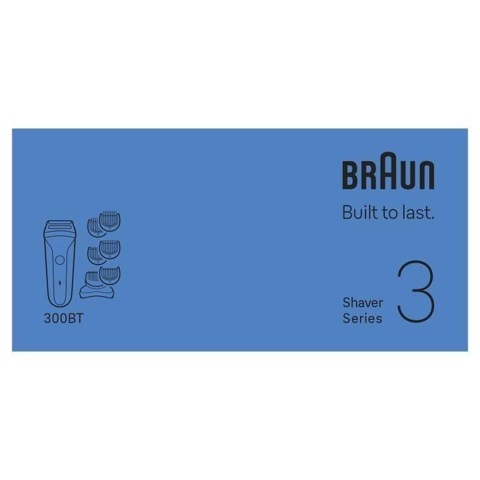 Afeitadora eléctrica BRAUN Serie 3 - Negra - Batería de 30 minutos de duración - Carga rápida en 5 minutos 4 Afeitadora eléctrica BRAUN Serie 3 - Negra - Batería de 30 minutos de duración - Carga rápida en 5 minutos 4