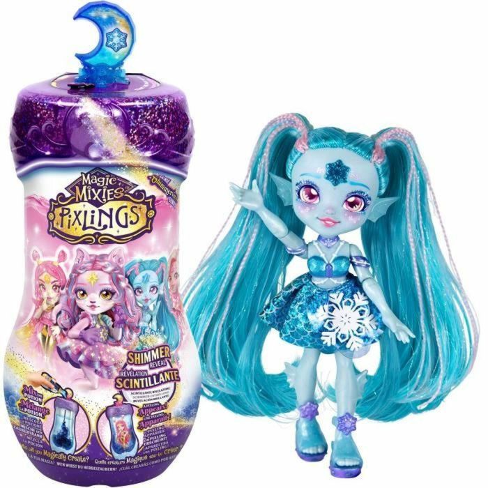 Muñeca Pixling Sirene Temporada 2 - MAGIC MIXIES - Muñeca mágica en botella, 4 para coleccionar, con ingredientes