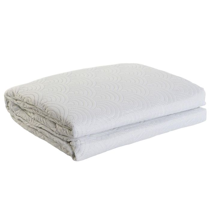 Colcha Oriental DKD Home Decor Blanco 270 x 1 x 270 cm Colcha Oriental DKD Home Decor Blanco 270 x 1 x 270 cm