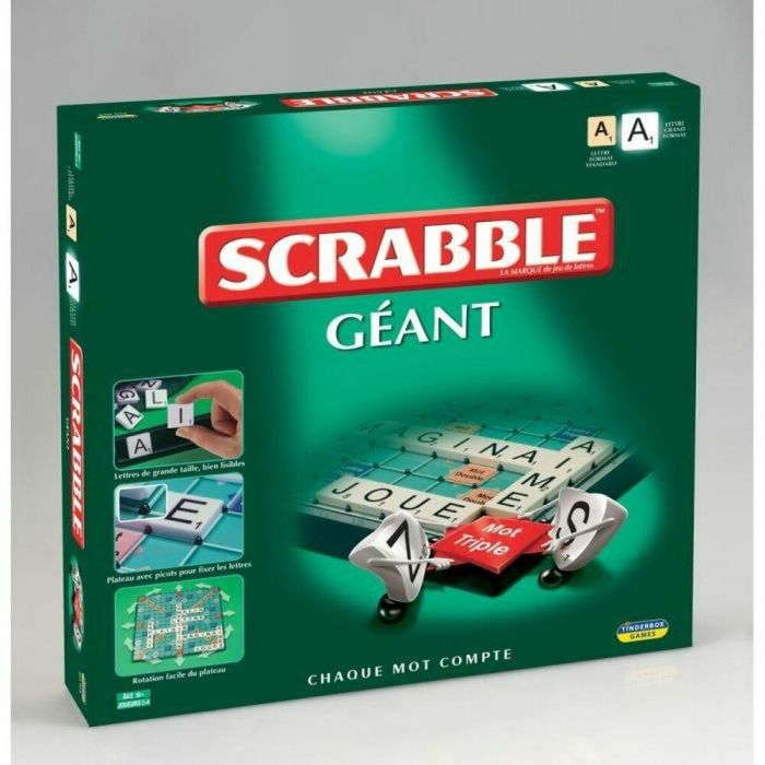 Mégableu Scrabble Gigante XXL - Juego de Mesa con Tablero Grande, Letras y Caballetes para Familias +10 Años 1 Mégableu Scrabble Gigante XXL - Juego de Mesa con Tablero Grande, Letras y Caballetes para Familias +10 Años 1