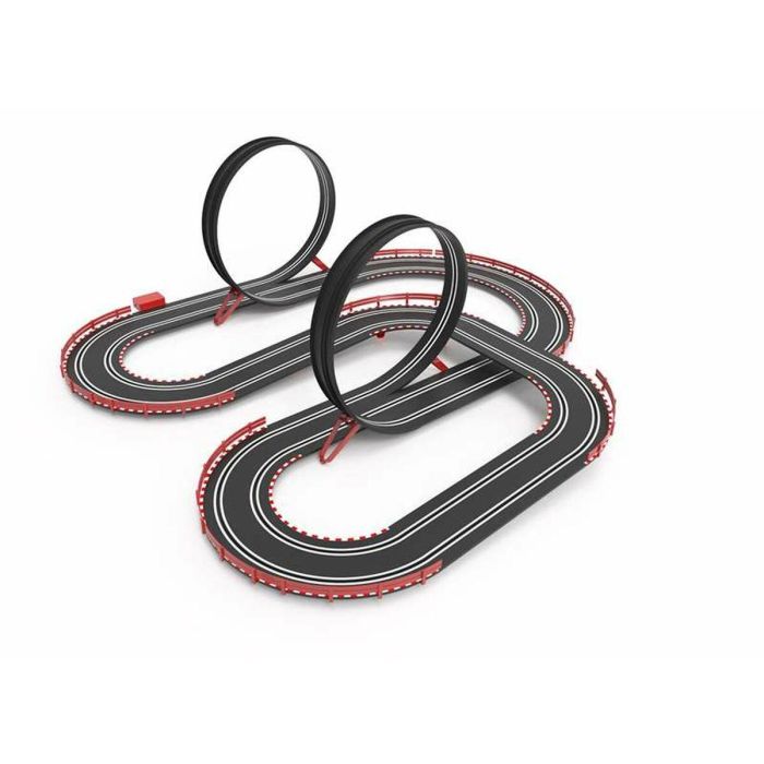 Scalextric Compac Fórmula Race to Win Pista con Coches, Mando Turbo, Looping, Puente, Rampa, Vallas - 5,6m (114x107 cm) - Edad +3 Scalextric Compac Fórmula Race to Win Pista con Coches, Mando Turbo, Looping, Puente, Rampa, Vallas - 5,6m (114x107 cm) - Edad +3