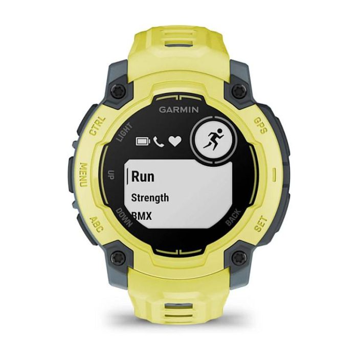 Garmin Instinct E Reloj Inteligente Deportivo GPS, 45 mm, Pantalla MIP 0.9", 16 Días Batería, 10 ATM, Twilight/Electric Lime, Seguimiento Actividad y Frecuencia Cardíaca